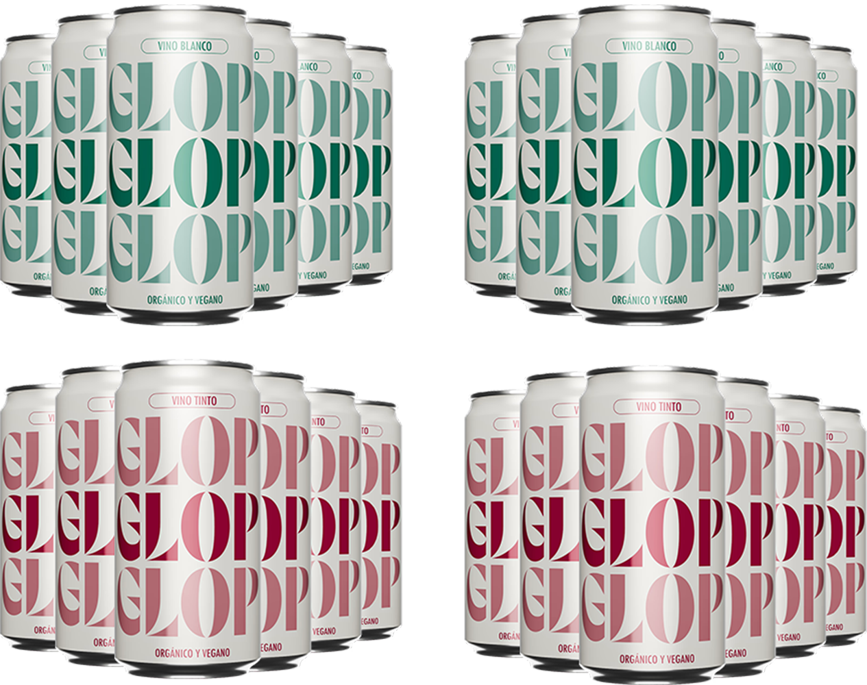 Aktionpaket 6 Glop Wine Red + 6 Glop Wine White Cataluña DO BIO