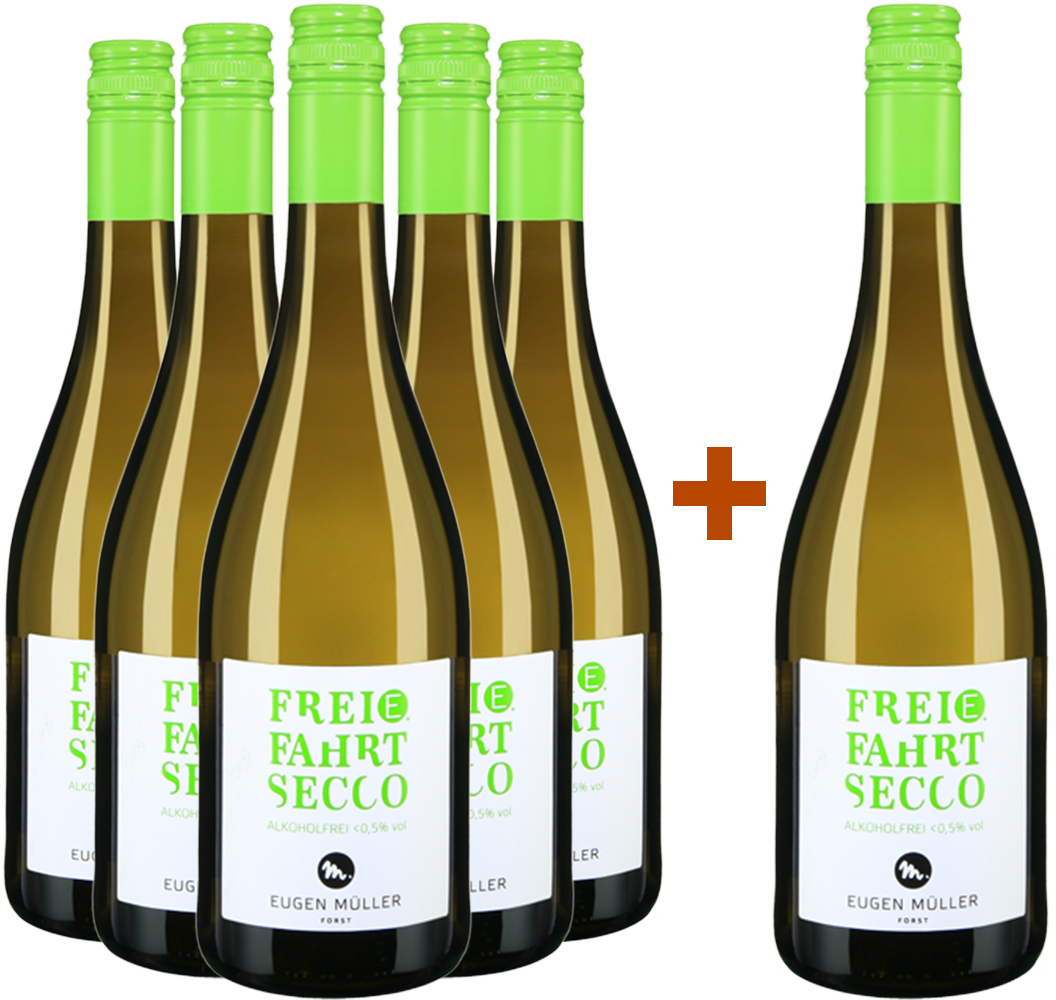 5+1 Paket Freie Fahrt Secco Alkoholfrei