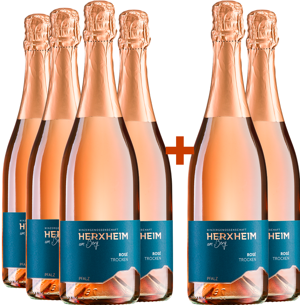 4+2 Paket Rosé Sekt trocken