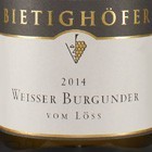 2014 Weißer Burgunder vom Löss trocken // Weingut Bietighöfer
