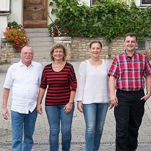 Werner, Mechtild, Petra (Tochter) und Jochen Weitzel